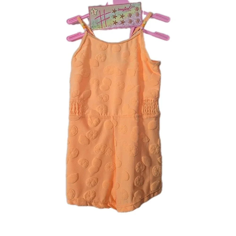 Bmagical Girls 2 Piece Bathing Suit & One Piece Ramper‎ Set Size 5